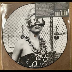 LADY GAGA 7” TELEPHONE PICTURE DISC HYPE STICKER !